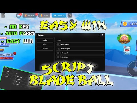 😈⚡ | Blade ball easy win🔥 script| | auto parry manual spam + more ||...