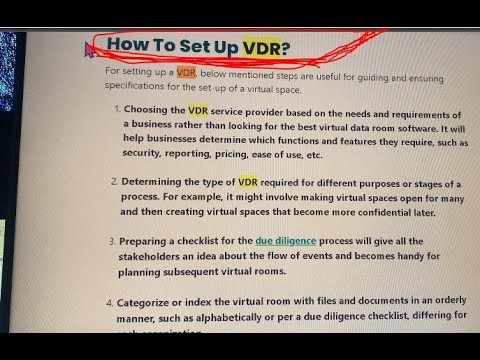 How To set up VDR ? || Virtual Tech Data ||
