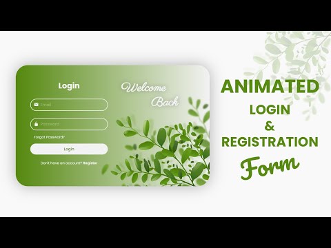 How to Make a Responsive Login and Register Form with Animation