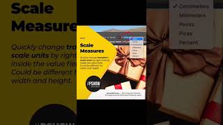 13. Change transform scale units in Adobe Photoshop #shorts