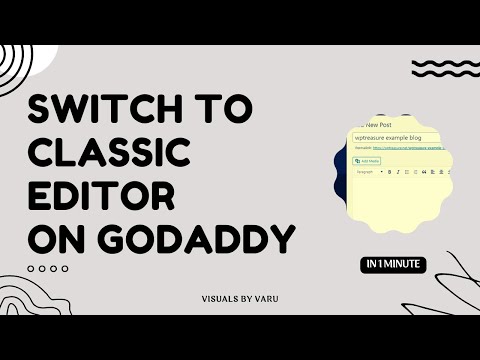 Switch to old Classic Editor on WordPress | Beginners Tutorial