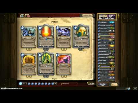 Hearthstone: Heroes Of Warcraft - My Cards #1 (Class Priest)