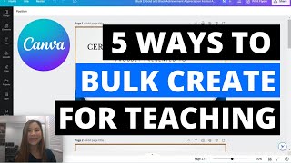 Canva Bulk Create Tutorial For Teachers