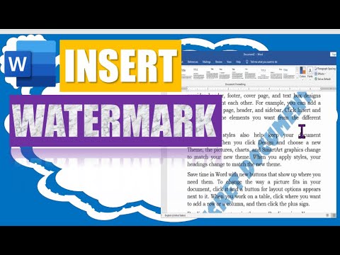 How To Add Watermark To Microsoft Word Document