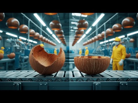 From Waste to Design: Inside a Coconut Shell Product Factory