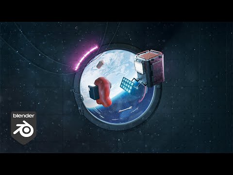 Among Us Sci-Fi Environment with Blender