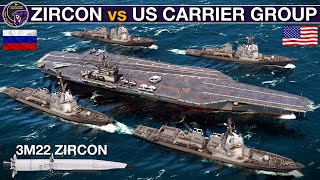 Zircon Hypersonic Glide Missiles vs 2025 US Carrier Group (WarGames 283) | Sea Power