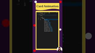 CSS Animation Card 😄 #zaintech #coding #frontendcourse #cssanimation #css3course