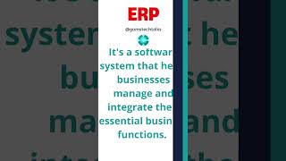 what is erp | business central interview question #2 #gomstechtalks #businesscentral #shorts #reels