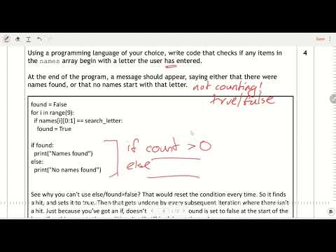 Higher Revision Paper 2 - Q6 Substring, Linear search