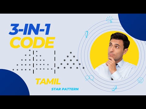 Left, Right, and Pyramid Star Patterns in One Code! Logic Made Simple