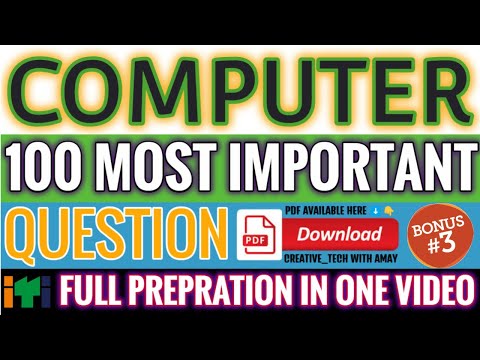 100 Computer Important Questions Part - 3 | Computer Gk hindi | For Copa, Dca, SSC, Railway, Police