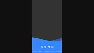Beautiful Animated Responsive Footer #htmlform #coding #codinglife