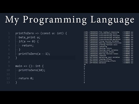 Working on my programming language! Hopefully finishing arrays