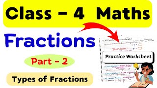 Class 4 Fractions Worksheet | Maths Worksheet for Class 4 | Class 4 Maths Syllabus | Class 4th Maths