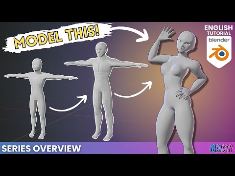Blender Human Character Modeling Tutorial - Series Overview (2024)