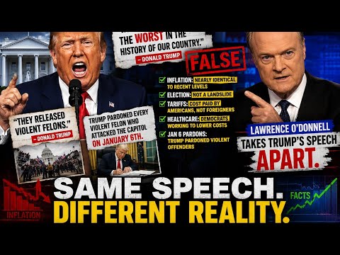 Lawrence O'Donnell Read Trump's Speech Line by Line - Every Single One Was a Lie.  /.  #viral #news 