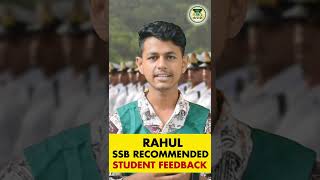 SSB RECOMMENDED STUDENT FEEDBACK | SUCCESS STORY | #studentfeedback #shorts #ssb