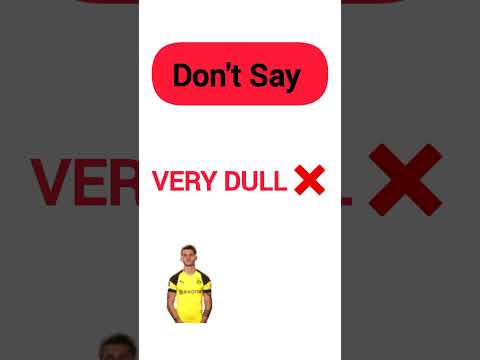 Don't say very DULL ❌ say this instead.  #easyenglishlearning #dontsayvery #verydull