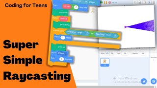 Simple RAYCASTING in SCRATCH | Coding for Teens