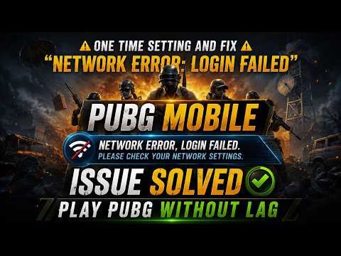 How to fix,"Network error: login failed" problem | Pubg Mobile Global | Battlegrounds Mobile India