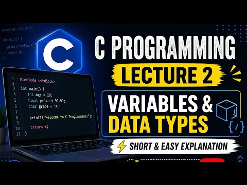 C programming tutorial lecture 2 | Computer Course | IT Course | #vscode #cprogramming #itcourse 