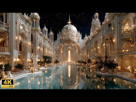 Golden & Platinum Dream Palaces ✨ Luxury 4K Fantasy Journey Through Majestic Castles