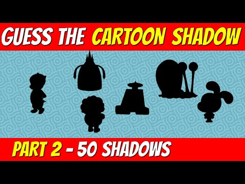Guess the CARTOON CHARACTER from SHADOW | PART 2 | Cartoon quiz challenge