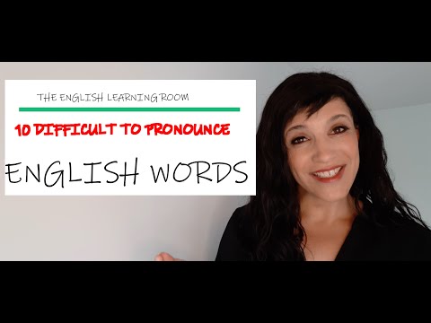 #pronunciation English Pronunciation |10 difficult to pronounce common English words