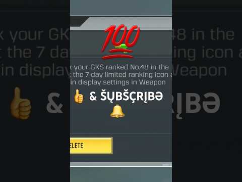 [TOP 100 GLOBAL] Weapon Master Leaderboard • For MY GKS Gun In | COD Mobile 🌐 #globalplayer #codm