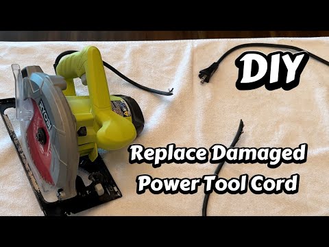 How to replace a power tool cord.
