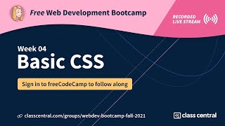 Let's learn CSS: Free webdev bootcamp