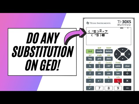 GED Math – EASILY do Substitutions!