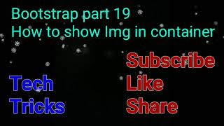 Bootstrap part 19 | How to show image using container class | #Shorts