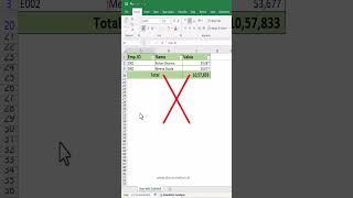 Stop Using SUM Formula on Filtered Data in Excel  #excel #exceltutorial #excelforbeginners #reels