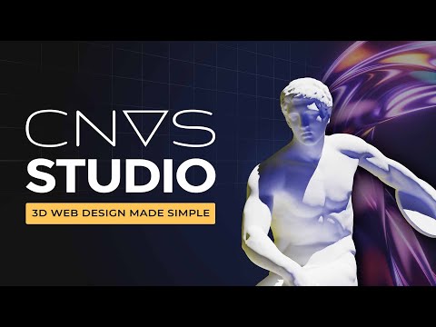 CNVS STUDIO - 3D Web Design Made Simple - Tutorial on how to get started