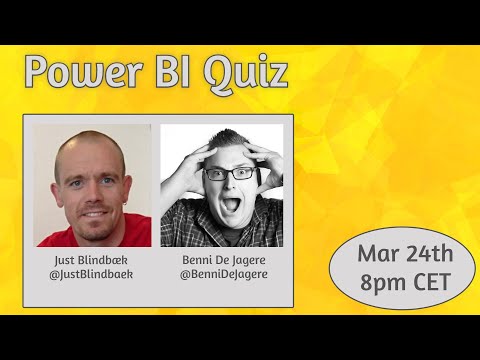 Power BI Quiz with Benni De Jagere