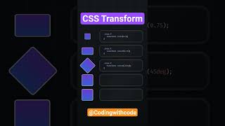 CSS Transform in Css || #codingwithcode #css
