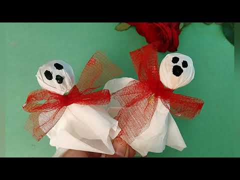 Lollipop Ghost | Halloween Decor | DIY Halloween Craft | Spooky Love #halloweenideas#halloweencraft