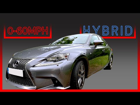 Lexus IS 300h F sport 0-60mph accelaration test using free app and dragy