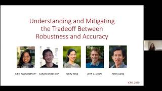 Aditi Raghunathan - Tradeoffs between Robustness and Accuracy