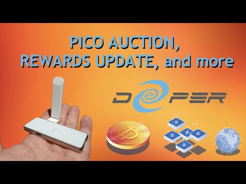 Deeper Network Auctions Pico, Confirms Pico can mine on the go, and we look at my Rewards!