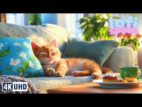 🐱 Cozy Cat Lofi | Chill Beats Music for Study, Relax & Sleep