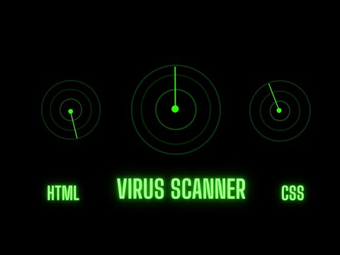 How to make virus scanner with animation from HTML & CSS