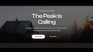 Serenity Peak Villa – Luxury Booking Website (React + TypeScript Project)