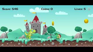 Dino Run Adventure game made with Flutter with Flame Engine