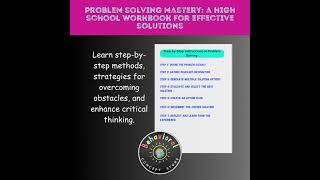 Problem Solving Mastery: A High School Workbook for Effective Solutions