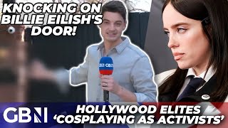 EXCLUSIVE: Billie Eilish confronted over ‘STOLEN LAND’ comments after Grammy speech | Ben Leo