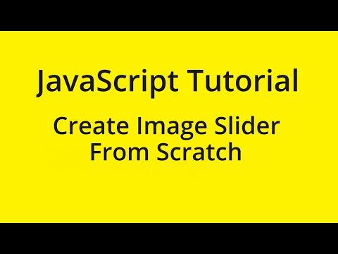 JavaScript Tutorial - Image Slider From Scratch (Pure JavaScript)