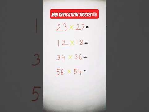 Multiply Big Numbers in Seconds! | Magic Math Trick #shorts #mathtricks #mathematics #youtubeshorts